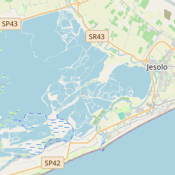 Locatie van Camping Jesolo International