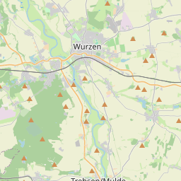 Locatie van Wohnmobil-Stellplatz am Dreibrückenbad Wurzen