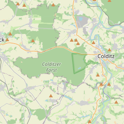 Locatie van Wohnmobilstellplatz am Tiergarten - Colditz