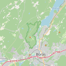 Locatie van Borås Camping Saltemad