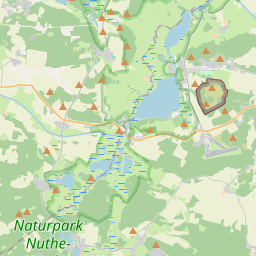 Locatie van Wohnmobilstellplatz am Riebener See