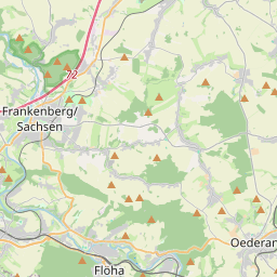 Locatie van Parkplatz Klein Erzgebirge Oederan