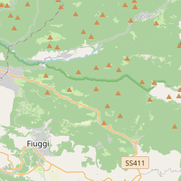 Locatie van Camping Fiumata