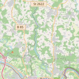 Locatie van Zeltplatz Passau