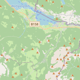 Locatie van Paradiescamping Wolfgangsee Birkenstrand