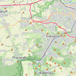 Locatie van Caravanstellplätze "Hains" Freizeitzentrum - Freital