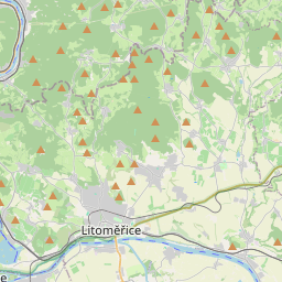 Locatie van Cyklokemp Loděnice