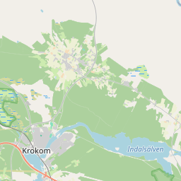 Locatie van Krokomsvikens Camping