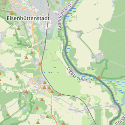 Locatie van Inselbad in Eisenhüttenstadt