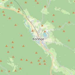 Locatie van Camp Jezero Kočevsko