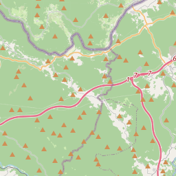 Locatie van Šotorišče Damelj