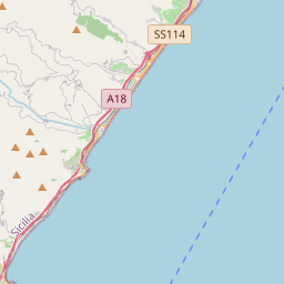 Locatie van Camping Forza d'Agrò Mare