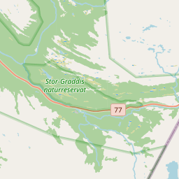 Locatie van Graddis Fjellstue & Camping