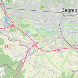 Locatie van Kamp Zagreb