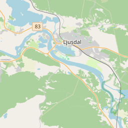 Locatie van Ljusdals Camping