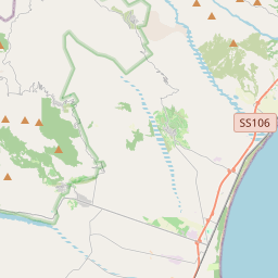 Locatie van Pineta di Sibari