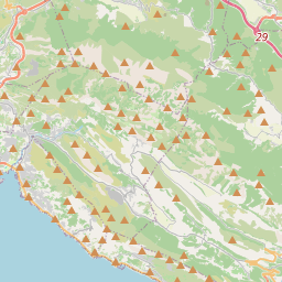 Locatie van Camping Stobreč Split