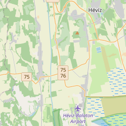 Locatie van Hévízi Castrum Gyógykemping és Panzió