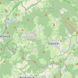 Locatie van Autocamp Luhačovice