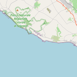 Locatie van Riva di Ugento