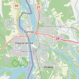 Locatie van Haparanda Camping