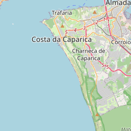 Locatie van Orbitur Costa da Caparica