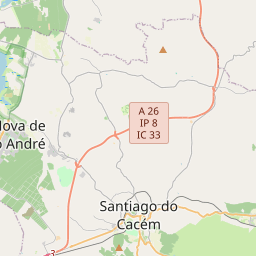 Locatie van Parque de Campismo de Santo André