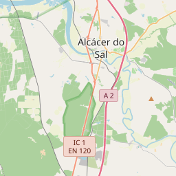 Locatie van Parque de Campismo de Alcácer do Sal