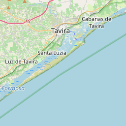 Locatie van Camping Ria Formosa - Cabanas de Tavira