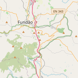 Locatie van Parque de Campismo do Fundão
