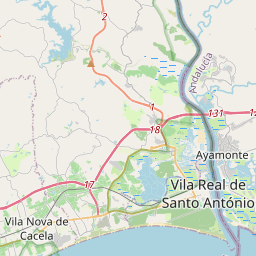 Locatie van Parque de Campismo de Monte Gordo