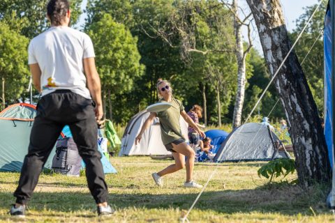 Plek bij Camping Amsterdam Gardens