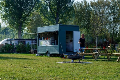 Plek bij Camping Amsterdam Gardens