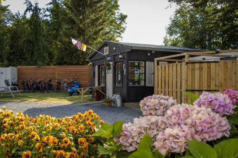 Plek bij Camping Catsop — Receptie