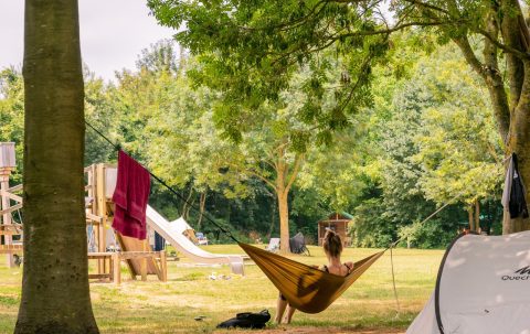 Plek bij Natuurcamping de Kemphaan