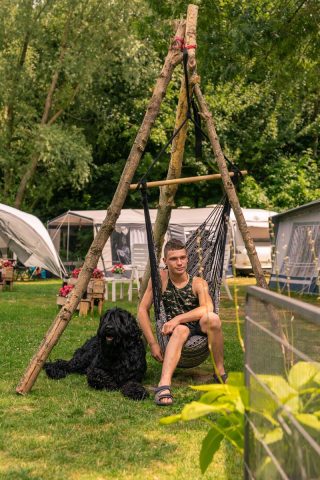Plek bij Natuurcamping de Kemphaan