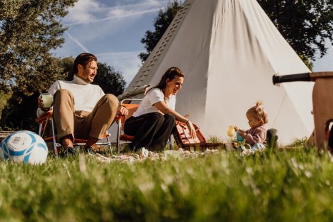 Plek bij Natuurcamping de Kemphaan