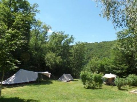 Plek bij Natuurcamping de Kemphaan