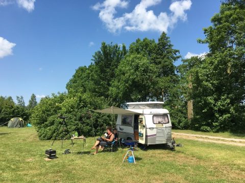 Plek bij it Dreamlân — Kamperen op de terp